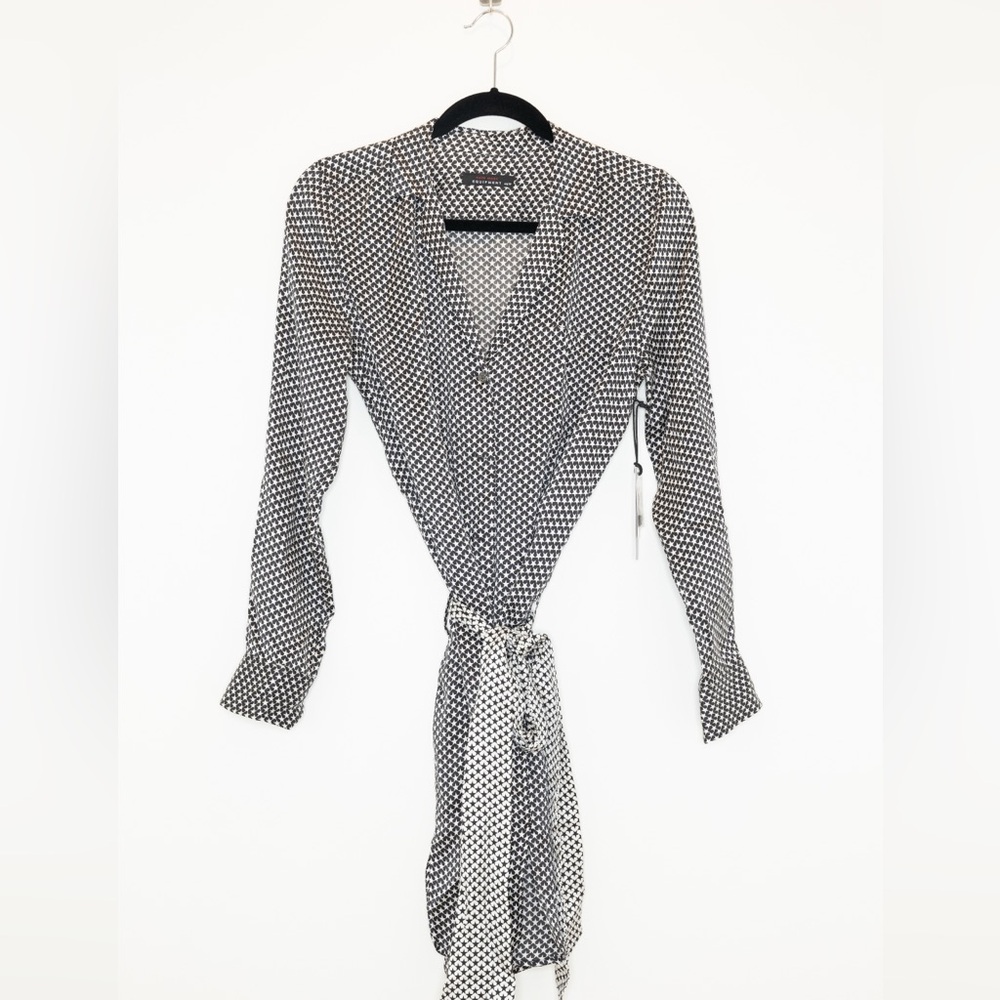 Kate Moss x Equipment silk shirt dress XS